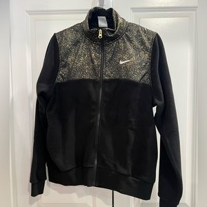 NWT Nike Woman's Gold Stardust Fleece Jacket